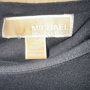 New without tags Michael Kors black knee length dress with gold studded wrists